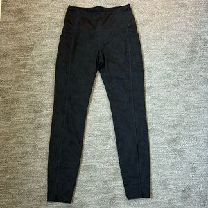 Costco Mondetta Gray Patterned 26 inseam Leggings w side pocket small